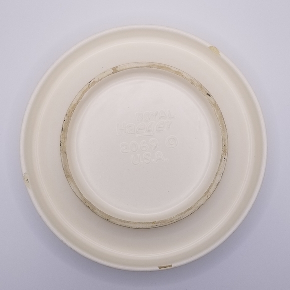 Vintage Royal Haeger Round Painted Ashtray - Picture 3 of 13